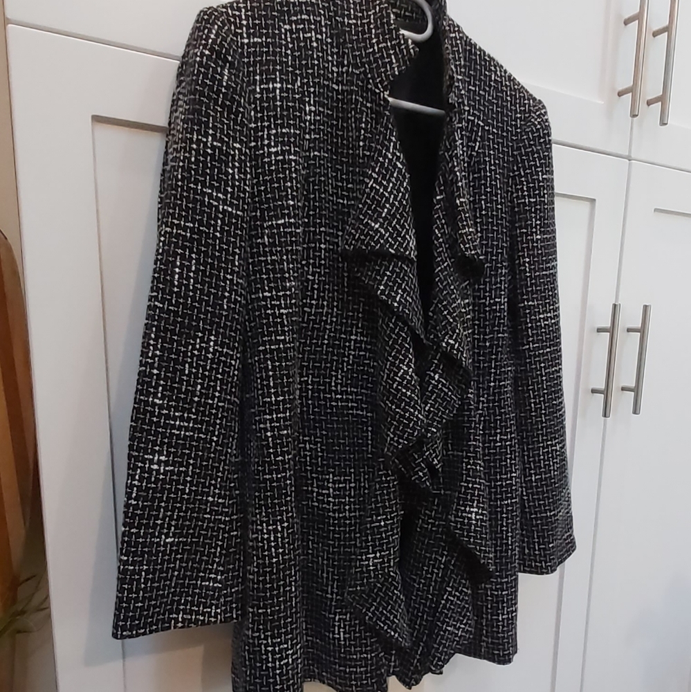 Chapter One open tweed jacket